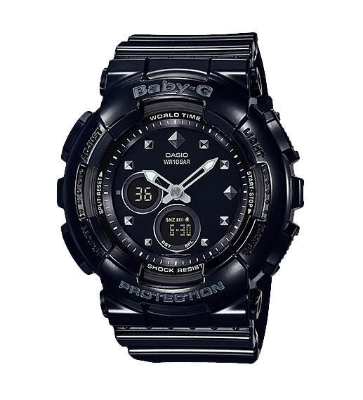 Часы CASIO BA-125-1A Часы CASIO BA-125-1ABABY-G<br>Новая fashion-модель BABY-G в черном корпусе. Циферблат часов украшают металлические стразы, используемые сеголня в индустрии моды для декорирования всего: от клачей до обуви. Безусловно эти часы подойдут в качестве ежедневного аксессуара и завоюют свою нишу в уличной моде от Токио до Нью-Йорка.<br>