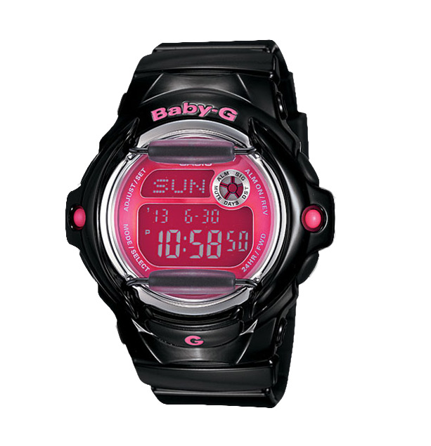 Часы CASIO BG-169R-1B Часы CASIO BG-169R-1BBABY-G<br>Кварцевые женские часы в корпусе из стали и пластика с пластиковым ремешком имеют водозащитную и противоударную функцию. Они рассчитаны на посещение бассейна или пляжа. Имеются спорт-функции, которые помогут следить за нагрузками во время тренировок.<br>