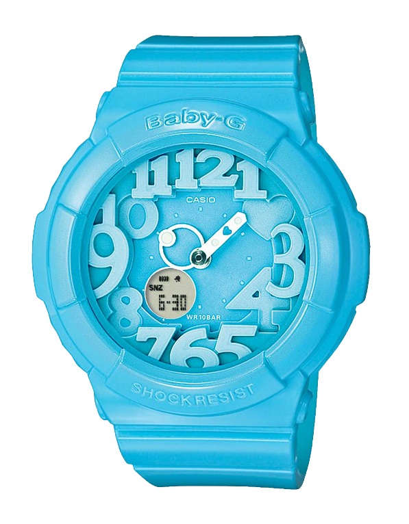 Часы CASIO BGA-130-2B Часы CASIO BGA-130-2BBABY-G<br>Работают данные часы от батарейки, корпус – пластик, браслет – каучук, стекло – минеральное. Вечный календарь, работают с подсветкой дисплея и стрелок. Правда батарейка работает всего 2 года, но дизайн полностью себя окупает.<br>