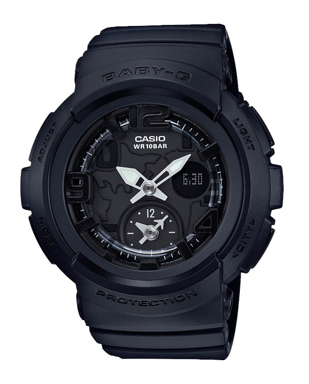 Часы CASIO BGA-190BC-1B Часы CASIO BGA-190BC-1BBABY-G<br>Новинка 2016 года из коллекции BABY-G. Благодаря стильному дизайну в абсолютно черном корпусе, а также фактурному циферблату, эти бэбики отлично выглядит на женском запястье, а из-за функции мирового времени, модель отлично подойдет для часто путешествующих по миру девушек.<br>