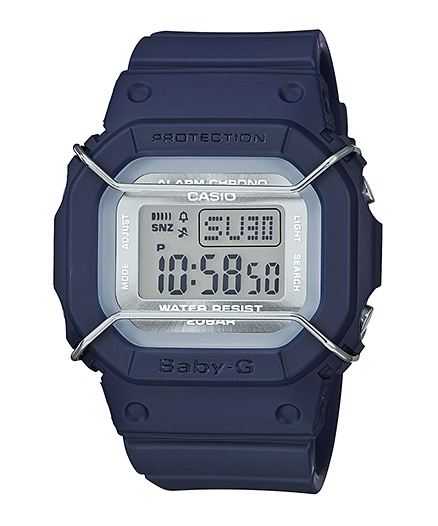 Часы CASIO BGD-501UM-2E Часы CASIO BGD-501UM-2EBABY-G<br>Женская новинка в матовом олдскульном корпусе темно-синего цвета. Отличительная фишка модели - металический протектор дисплея, который делает эту модель абсолютно неубиваемой и одной из самых узнаваемых и необычных во всем модельном ряду BABY-G!<br>