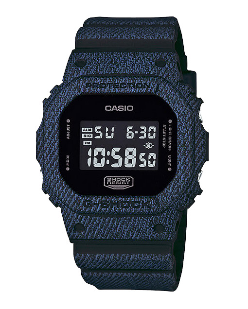 Часы CASIO DW-5600DC-1E Часы CASIO DW-5600DC-1EG-CLASSIC<br>Стильная и лаконичная новинка на базе олдскульной <a href=&amp;quot;/all-gshock/g-shock-dw-5600/&amp;quot;>серии G-SHOCK DW-5600</a> в ALL ROUND темно-синем джинсовом принте. Силуэт данного корпуса давно стал классикой и является одним из самых узнаваемых в мире наручных часов. Но помимо фешн составляющей, не стоит забывать про абсолютную выносливость и неубиваемость данной модели!<br>