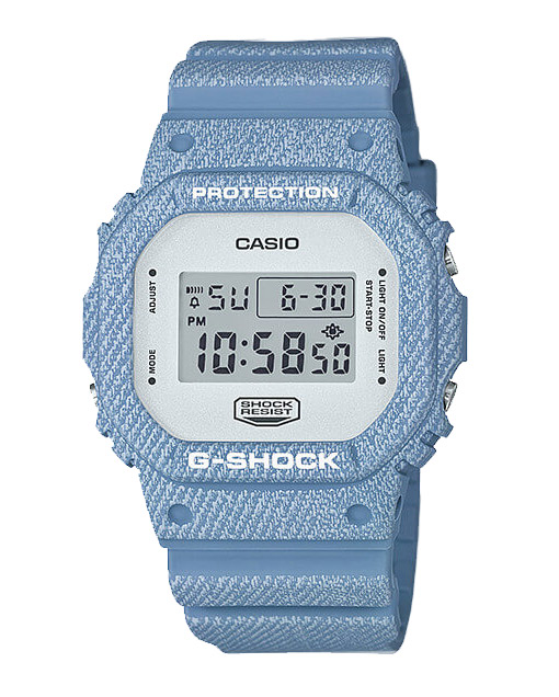 Часы CASIO DW-5600DC-2E Часы CASIO DW-5600DC-2EG-CLASSIC<br>Стильная и лаконичная новинка на базе олдскульной <a href=&amp;quot;/all-gshock/g-shock-dw-5600/&amp;quot;>серии G-SHOCK DW-5600</a> в ALL ROUND светло-голубом джинсовом принте. Силуэт данного корпуса давно стал классикой и является одним из самых узнаваемых в мире наручных часов. Но помимо фешн составляющей, не стоит забывать про абсолютную выносливость и неубиваемость данной модели!<br>