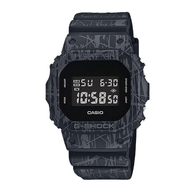 Часы CASIO DW-5600SL-1E Часы CASIO DW-5600SL-1EG-CLASSIC<br>Обновленная олдскульная модель с тонким корпусом на базе <a href=&amp;quot;/all-gshock/g-shock-dw-5600/&amp;quot;>серии G-SHOCK DW-5600</a> на этот раз предстала нам в новом ALL-ROUND гранжевом принте. Грубый абстрактный принт из трещин и царапин, как нельзя лучше отражает суть данной модели, ее абсолютную выносливость и неубиваемость.<br>
