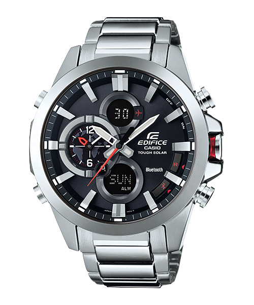 Часы CASIO ECB-500D-1A Часы CASIO ECB-500D-1AEDIFICE<br>Аналоговые мужские часы из нержавеющей стали, применение инновационных технологий, прочное минеральное стекло, беспроводное подключение к Bluetooth, заряжаются от солнечной батарейки.<br>