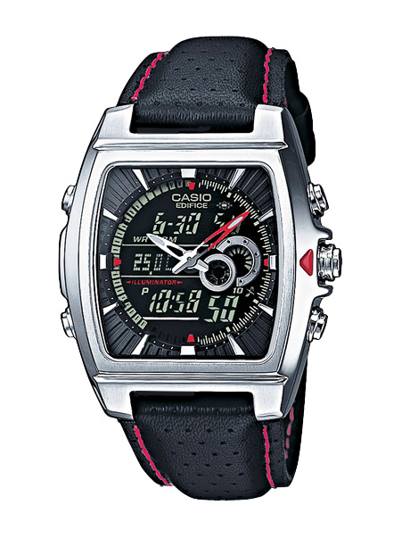 Часы CASIO EFA-120L-1A1 Часы CASIO EFA-120L-1A1EDIFICE<br>Яркая модель мужских часов с двойной индексацией времени и электролюминесцентной подсветкой, полная водозащита, прочное минеральное стекло, выполнена из качественного твердого сплава.<br>