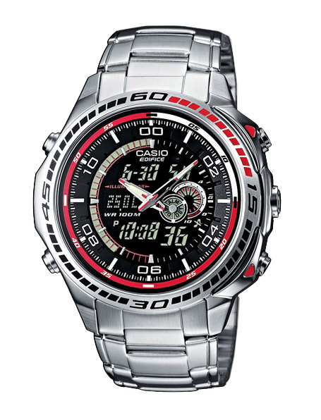 Часы CASIO EFA-121D-1A Часы CASIO EFA-121D-1AEDIFICE<br>Прочные мужские часы с двойным отображением времени, имеют секундомер, индикатор даты, календарь, необритовое покрытие стрелок и меток, 100&#37; водозащита, прочное минеральное стекло.<br>