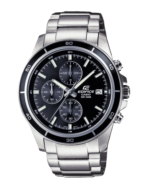 Часы CASIO EFR-526D-1A Часы CASIO EFR-526D-1AEDIFICE<br>Красивая аналоговая модель часов для мужчин с хронографом и секундомером, неоновой подсветкой дисплея с отображением даты, 100&#37; водозащита &#40;10 бар&#41;, литой стальной корпус с браслетом, минеральное стекло.<br>