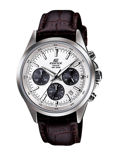 Часы CASIO EFR-527L-7A Часы CASIO EFR-527L-7AEDIFICE<br>Спортивный дизайн аналоговых мужских часов, они обладают неоновым дисплеем с подсветкой и отображением даты, прочным минеральным стеклом, литым корпусом из надежной стали и кожаным ремешком.<br>