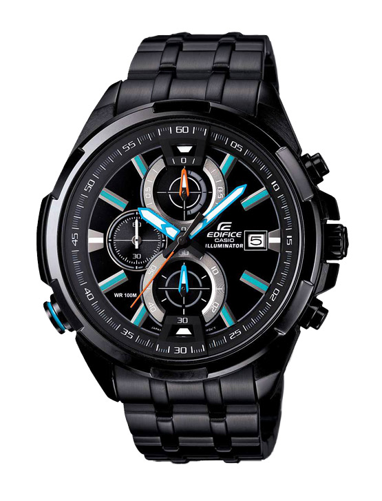 Часы CASIO EFR-536BK-1A2 Часы CASIO EFR-536BK-1A2EDIFICE<br>Стильные мужские часы с секундомером обладают сверх яркой неоновой подсветкой, на дисплее отражается дата, выполнены из прочного стального сплава, имеют высокую защиту от влаги.<br>
