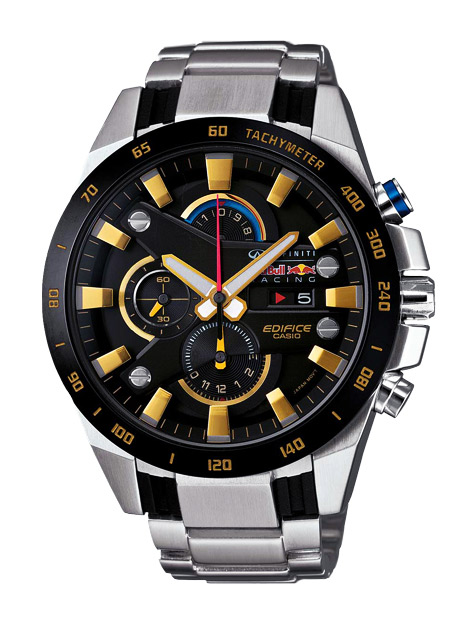 Часы CASIO EFR-540RB-1A Часы CASIO EFR-540RB-1AEDIFICE<br>Стильные аналоговые часы для мужчин с секундомером и тахиметром, обладают устойчивостью к вибрации, имеют светящиеся в темноте стрелки и метки с позолотой, высокую защиту от влаги &#40;10 бар&#41;.<br>