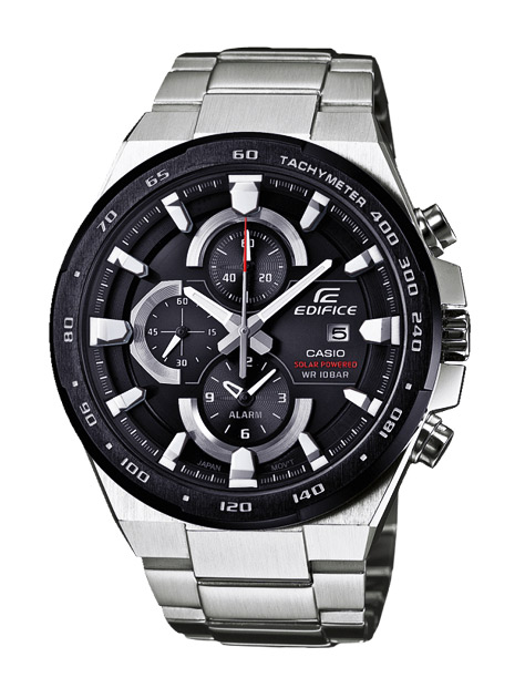 Часы CASIO EFR-541SBDB-1A Часы CASIO EFR-541SBDB-1AEDIFICE<br>Спортивные аналоговые часы для мужчин обладают необритовым покрытием, светящимся в темноте, имеют тахиметр, секундомер и будильник, зарядка от солнечной батареи, высокая защита от влаги.<br>