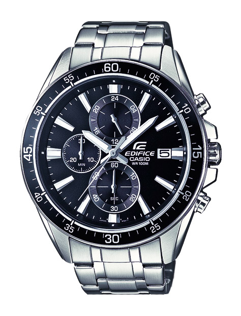 Часы CASIO EFR-546D-1A Часы CASIO EFR-546D-1AEDIFICE<br>Спортивные мужские часы украшает крепкий браслет из стали, на часах расположены два секундомера, есть неоновая подсветка дисплея с отображением текущей даты, высокая защита от влаги &#40;10 бар&#41;.<br>
