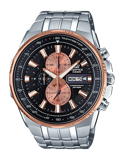 Часы CASIO EFR-549D-1B9 Часы CASIO EFR-549D-1B9EDIFICE<br>Аналоговые мужские часы с секундомером и тахиметром, имеют индикаторы отображения даты, неоновый дисплей и светящиеся стрелки, корпус с браслетом из прочной стали, отличная защита от влаги.<br>