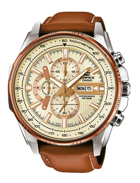Часы CASIO EFR-549L-7A Часы CASIO EFR-549L-7AEDIFICE<br>Аналоговые мужские часы с секундомером и тахометром, имеют индикаторы отображения даты, неоновый дисплей и светящиеся стрелки, корпус из прочной стали, кожаный браслет, отличная защита от влаги.<br>
