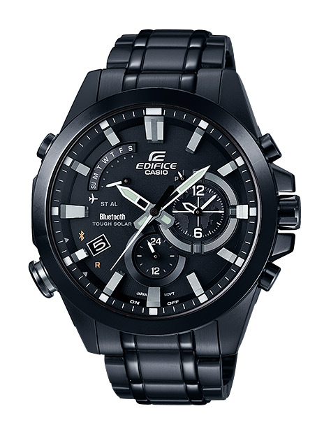 Часы CASIO EQB-510DC-1A Часы CASIO EQB-510DC-1AEDIFICE<br>Аналоговая модель часов для мужчин с Bluetooth, питается от солнечной батареи, устойчивая к вибрациям, отображение даты, секундомер, будильник, функция поиска, режим off-line, автокалендарь.<br>