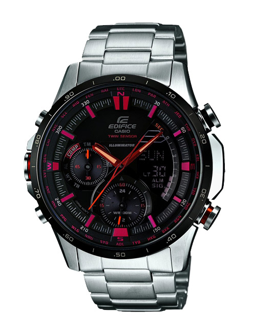 Часы CASIO ERA-300DB-1A Часы CASIO ERA-300DB-1AEDIFICE<br>Аналогово-цифровые мужские часы с секундомером и будильником, из надежной стали. Обладают флуоресцентным напылением на стрелках и дисплее, высокой защитой от влаги.<br>