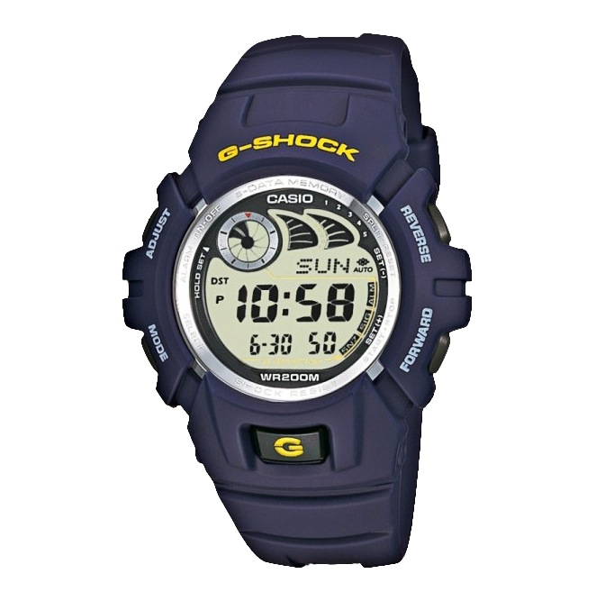 Часы CASIO G-2900F-2V Часы CASIO G-2900F-2VG-CLASSIC<br>Несмотря на лаконичный и простой дизайн, это невероятно удобные джишоки в синем корпусе, которые вам попросту не захочется снимать. Большой цифровой дисплей позволяет с легкостью считывать информацию, а абсолютная ударопрочность и водозащита обеспечит продолжительность вашего с ними тандема. Кстати, о продолжительности. Срок жизни батареи на этих часах составляет скромные 10 лет.Это одна из тех моделей, которая скромно смотрится на экране монитора, но влюбляет в себя после первой примерки, именно поэтому они одни из самых популярных в линейке джишоков и тысячи людей по всему миру отдали им предпочтение в качестве часов на каждый день.<br>