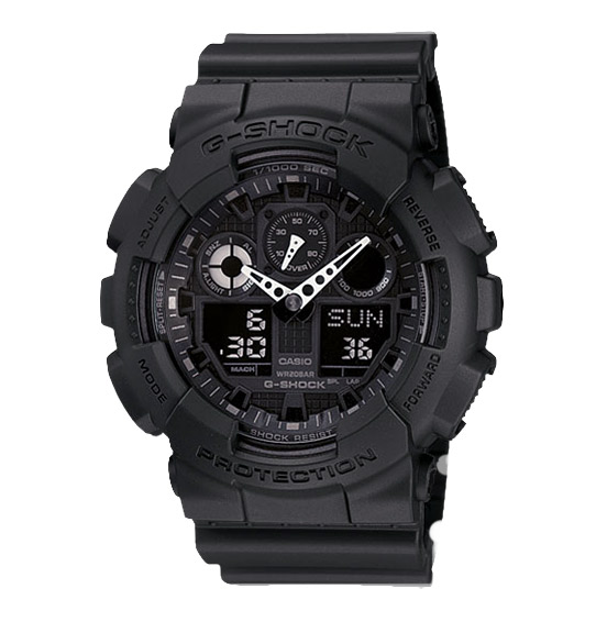 Часы CASIO GA-100-1A1 Часы CASIO GA-100-1A1G-CLASSIC<br>Брутальная модель G-SHOCK из <a href=&amp;quot;/all-gshock/g-shock-ga-100/&amp;quot;>серии GA-100</a> в черном корпусе с белыми стрелками не оставит равнодушным ни своего обладателя, ни окружающих людей, в чье поле зрения она попадет! На борту: привычная для джишоков противоударность, влагозащита и еще более десятка функций.
<br>
<br>Напоминаем, что серия G-SHOCK GA-100 самая многочисленная, разнообразная и популярная среди всех моделей бренда. Модели данной серии любимы и узнаваемы во всем мире, вы можете встретить их представителей на запястьях людей в любой точки света от Токио до Нью-Йорка!<br>