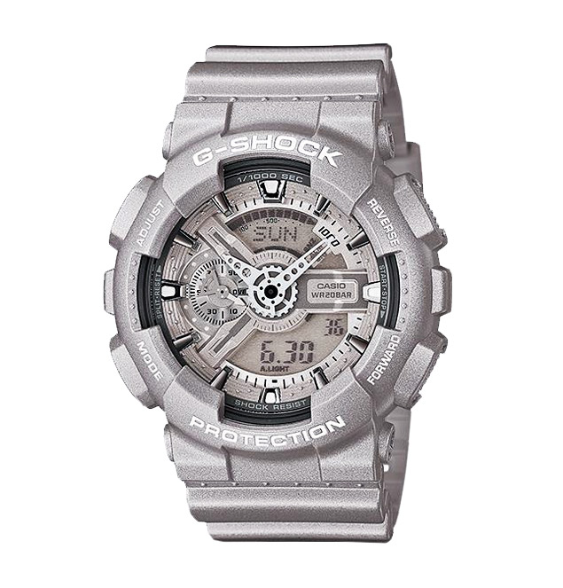 Часы CASIO GA-110BC-8A Часы CASIO GA-110BC-8AG-CLASSIC<br>Лаконичные джишоки из популярной <a href=&amp;quot;/all-gshock/g-shock-ga-110/&amp;quot;>серии GA-110</a> в серебристо-сером цвете с хромированными деталями циферблата можно отнести как к fashion-моделям, так и к рабочим лошадкам, благодаря одной из самый прочных конструкций в линейке G-SHOCK. Из интересных функций стоит отметить умение определять скорость преодоленного вами пути. Да-да, они еще и умные!
<br>Напоминаем, что серия G-SHOCK GA-110 одна из самых многочисленных, разнообразных и популярных среди всех моделей бренда. Часы данной серии уже завоевали сердца миллионов людей по всему миру. Без преувеличения, вы можете встретить их на запястьях людей абсолютно любых возрастов, социальных статусов и интересов в любой точки света от Токио до Нью-Йорка!<br>
