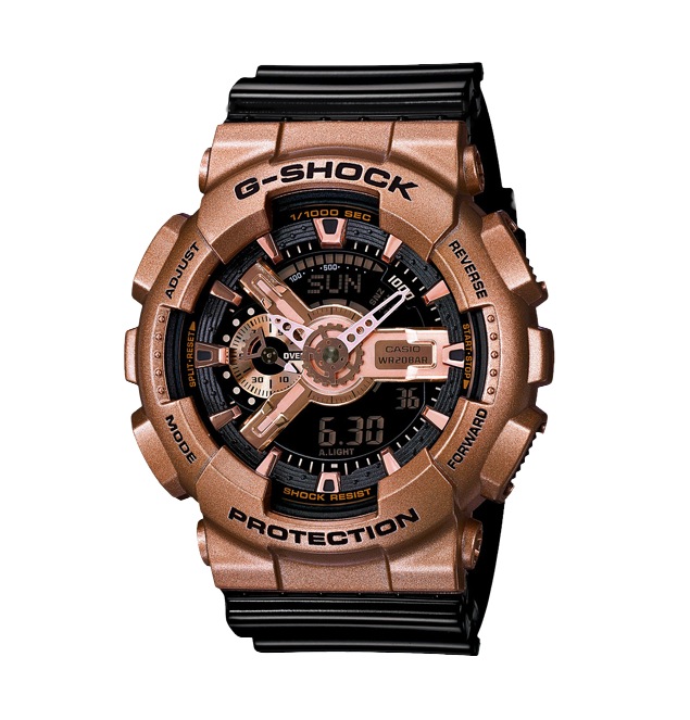 Часы CASIO GA-110GD-9B2 Часы CASIO GA-110GD-9B2G-CLASSIC<br>Стильные джишоки из <a href=&amp;quot;/all-gshock/?tags=174&amp;quot;>серии GA-110</a> с черным ремешком и корпусом цвета розового золота можно отнести как к fashion-моделям, так и к рабочим лошадкам, благодаря одной из самый прочных конструкций в линейке G-SHOCK. Из интересных функций стоит отметить умение определять скорость преодоленного вами пути. Да-да, они еще и умные!
<br>Напоминаем, что серия G-SHOCK GA-110 одна из самых многочисленных, разнообразных и популярных среди всех моделей бренда. Часы данной серии уже завоевали сердца миллионов людей по всему миру. Без преувеличения, вы можете встретить их на запястьях людей абсолютно любых возрастов, социальных статусов и интересов в любой точки света от Токио до Нью-Йорка!<br>