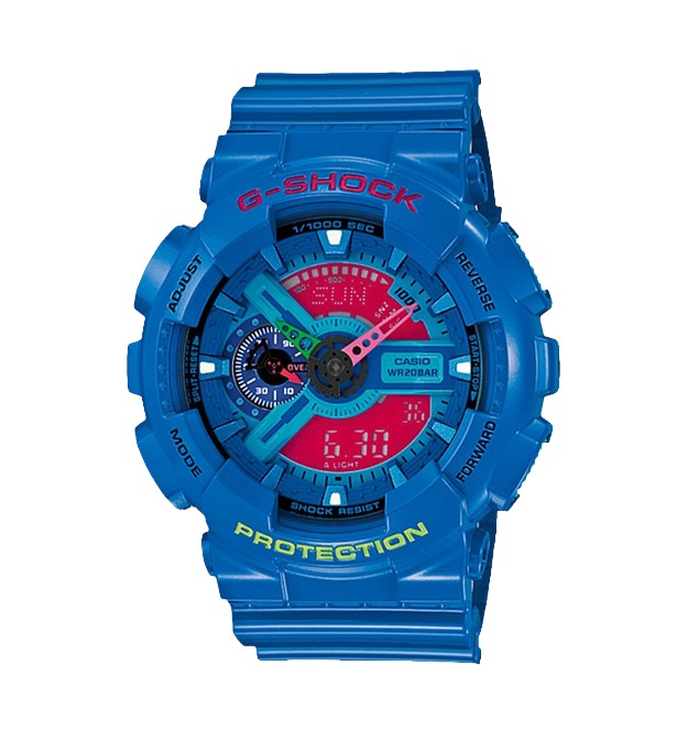 Часы CASIO GA-110HC-2A Часы CASIO GA-110HC-2AG-CLASSIC<br>Яркие креативные джишоки из популярной <a href=&amp;quot;/all-gshock/g-shock-ga-110/&amp;quot;>серии GA-110</a> в голубом корпусе с аналого-цифровым циферблатом можно отнести как к fashion-моделям, так и рабочим лошадкам, благодаря одной из самый прочных конструкций в линейке G-SHOCK. Из интересных функций стоит отметить умение определять скорость преодоленного вами пути. Да-да, они еще и умные!
<br>Напоминаем, что серия G-SHOCK GA-110 одна из самых многочисленных, разнообразных и популярных среди всех моделей бренда. Часы данной серии уже завоевали сердца миллионов людей по всему миру. Без преувеличения, вы можете встретить их на запястьях людей абсолютно любых возрастов, социальных статусов и интересов в любой точки света от Токио до Нью-Йорка!<br>