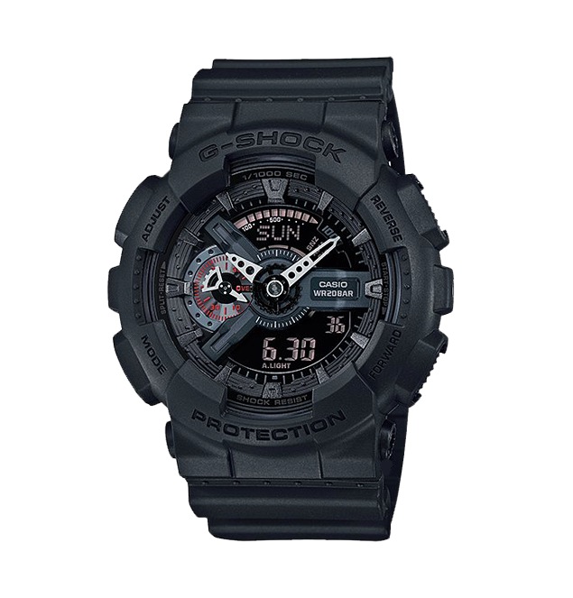 Часы CASIO GA-110MB-1A Часы CASIO GA-110MB-1AG-CLASSIC<br>Брутальные джишоки из популярной <a href=&amp;quot;/all-gshock/g-shock-ga-110/&amp;quot;>серии GA-110</a> в полностью черном цвете с аналого-цифровым циферблатом можно отнести как к fashion-моделям, так и рабочим лошадкам, благодаря одной из самый прочных конструкций в линейке G-SHOCK. Из интересных функций стоит отметить умение определять скорость преодоленного вами пути. Да-да, они еще и умные!
<br>Напоминаем, что серия G-SHOCK GA-110 одна из самых многочисленных, разнообразных и популярных среди всех моделей бренда. Часы данной серии уже завоевали сердца миллионов людей по всему миру. Без преувеличения, вы можете встретить их на запястьях людей абсолютно любых возрастов, социальных статусов и интересов в любой точки света от Токио до Нью-Йорка!<br>
