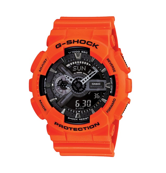 Часы CASIO GA-110MR-4A Часы CASIO GA-110MR-4AG-CLASSIC<br>Яркие джишоки из популярной <a href=&amp;quot;/all-gshock/g-shock-ga-110/&amp;quot;>серии GA-110</a> в оранжевом цвете с черным аналого-цифровым циферблатом можно отнести как к fashion-моделям, так и рабочим лошадкам, благодаря одной из самый прочных конструкций в линейке G-SHOCK. Из интересных функций стоит отметить умение определять скорость преодоленного вами пути. Да-да, они еще и умные!
<br>Напоминаем, что серия G-SHOCK GA-110 одна из самых многочисленных, разнообразных и популярных среди всех моделей бренда. Часы данной серии уже завоевали сердца миллионов людей по всему миру. Без преувеличения, вы можете встретить их на запястьях людей абсолютно любых возрастов, социальных статусов и интересов в любой точки света от Токио до Нью-Йорка!<br>