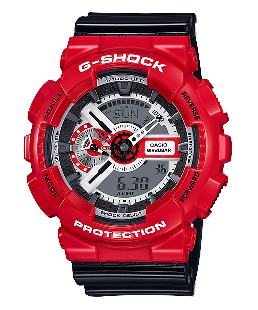 Часы CASIO GA-110RD-4A Часы CASIO GA-110RD-4AG-CLASSIC<br>Яркая модель в красном глянцевом корпусе с черным ремешком – это новинка из популярной <a href=&amp;quot;/all-gshock/g-shock-ga-110/&amp;quot;>серии джишоков GA-110</a>! Эти джишоки с аналого-цифровым циферблатом можно отнести как к fashion-моделям, так и к рабочим лошадкам, благодаря одной из самой прочных конструкций во всей линейке G-SHOCK.
<br>Из интересных функций стоит отметить умение определять скорость преодоленного вами пути. Да-да, они еще и умные!<br>