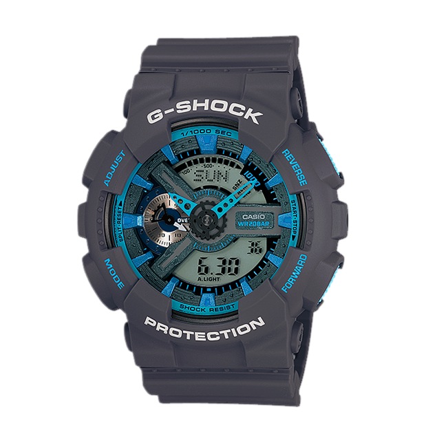 Часы CASIO GA-110TS-8A2 Часы CASIO GA-110TS-8A2G-CLASSIC<br>Популярные джишоки из популярной <a href=&amp;quot;/all-gshock/g-shock-ga-110/&amp;quot;>серии GA-110</a> в темно-сером цвете с ярко-бирюзовыми кнопками и деталями циферблата можно отнести как к fashion-моделям, так и к рабочим лошадкам, благодаря одной из самый прочных конструкций в линейке G-SHOCK. Из интересных функций стоит отметить умение определять скорость преодоленного вами пути. Да-да, они еще и умные!
<br>
<br>Напоминаем, что серия G-SHOCK GA-110 одна из самых многочисленных, разнообразных и популярных среди всех моделей бренда. Часы данной серии уже завоевали сердца миллионов людей по всему миру. Без преувеличения, вы можете встретить их на запястьях людей абсолютно любых возрастов, социальных статусов и интересов в любой точки света от Токио до Нью-Йорка!<br>
