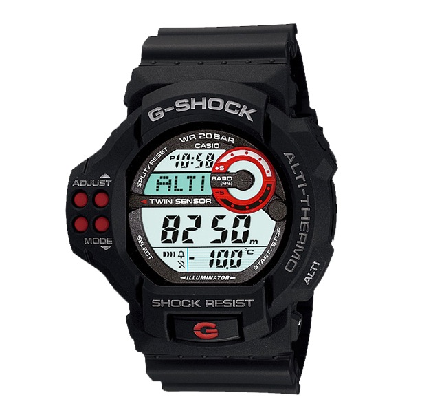 Часы CASIO GDF-100-1A Часы CASIO GDF-100-1AG-PREMIUM<br>Харизматичная узнаваемая модель G-SHOCK в ассиметричном черном корпусе с яркими красными деталями не только украсит ваше запястье эпатирующим внешним видом, но и порадует своей функциональной начинкой, в которую входят термометр, барометр и альтиметр.
<br>Модель больше не выпускается производителем и является исчезающим видом джишоков.<br>