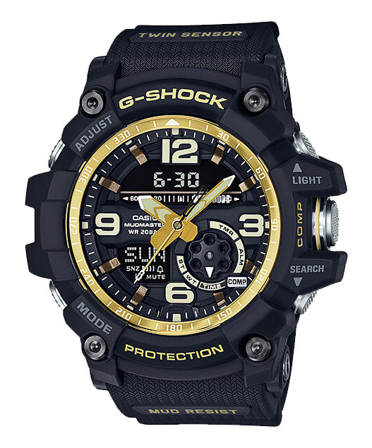 Часы CASIO GG-1000GB-1A Часы CASIO GG-1000GB-1AG-PREMIUM<br>Новинка в серии MUDMASTER™ в темном корпусе с золотыми деталями! Эти джишоки являются младшими братьями <a href=&amp;quot;http://www.g-store.ru/g-premium/gwg_1000_1a/&amp;quot;>флагманских мадмастеров</a> и сочетают в себе превосходный дизайн, лучшие материалы и последние японские технологии.
<br>
<br>Напомним, что <a href=&amp;quot;http://www.g-store.ru/all-gshock/g-shock-mudmaster/&amp;quot;>профессиональная серия MUDMASTER™</a> создана для покорителей стихии Земли. Благодаря технологиям абсолютной пыле- и грязеустройчивости, а также защите от самых мощных вибраций, эту модель можно эффективно использовать в самых агрессивных условиях.
<br>
<br>На борту: водонепроницаемость, сверхмощная LED подсветка, термометр, цифровой компас и еще более десятка функций.<br>