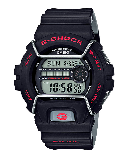 Часы CASIO GLS-6900-1E Часы CASIO GLS-6900-1EG-CLASSIC<br>Зимняя новинка 2016 года в <a href=&amp;quot;/all-gshock/g-shock-gls-6900/&amp;quot;>корпусе GLS-6900</a> года из <a href=&amp;quot;/all-gshock/g-shock-g-lide/&amp;quot;>серии G-LIDE™</a> в черном корпусе и красными деталями циферблата. Модель обладает специальной функцией LOW TEMP-LCD, которая позволяет четко отображать все данные на цифровом дисплее, даже в самую холодную погоду. Помимо этого часы оснащены двойным секундомером и металлическим протектором дисплея, что делает ее идеальной для катания на сноубординга и другого зимнего экстрима.
<br>
<br>А если зимние виды спорта не ваш конек, будьте уверены, эти джишоки станут прекрасным аксессуаром и будут радовать вас своим видом и приятной тактильностью каждый новый день.<br>