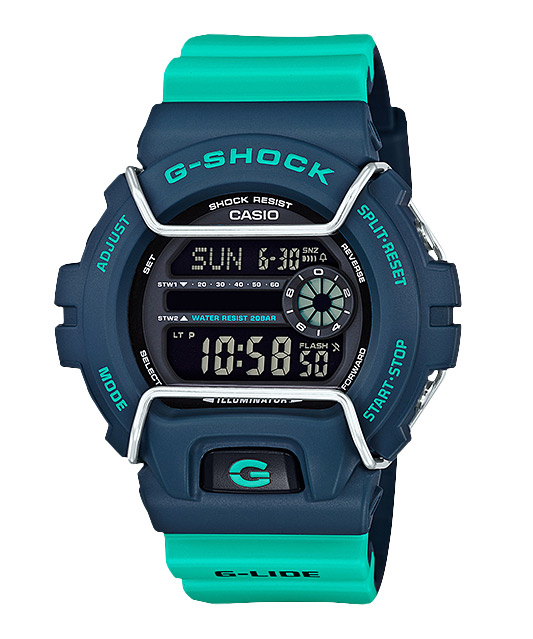 Часы CASIO GLS-6900-2A Часы CASIO GLS-6900-2AG-CLASSIC<br>Сумасшедшая зимняя новинка 2016 в <a href=&amp;quot;/all-gshock/g-shock-gls-6900/&amp;quot;>корпусе GLS-6900</a> года из <a href=&amp;quot;/all-gshock/g-shock-g-lide/&amp;quot;>серии G-LIDE™</a> на ярко-бирюзовом ремешке с инверсионным дисплеем. Модель обладает специальной функцией LOW TEMP-LCD, которая позволяет четко отображать все данные на цифровом дисплее, даже в самую холодную погоду. Помимо этого часы оснащены двойным таймером и металлическим протектором дисплея, что делает ее идеальной для катания на сноубординга и другого зимнего экстрима.
<br>
<br>А если зимние виды спорта не ваш конек, будьте уверены, эти джишоки станут прекрасным аксессуаром и будут радовать вас своим видом и приятной тактильностью каждый новый день.<br>