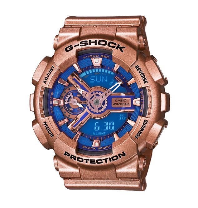 Часы CASIO GMA-S110GD-2A Часы CASIO GMA-S110GD-2AG-SPECIALS<br>Кто сказал что luxury это не про джишоки? Fashion-модель в корпусе цвета розового золота с небесно-синим аналоговым циферблатом из <a href=&amp;quot;http://www.g-store.ru/all-gshock/g-shock-gma-s-series/&amp;quot;>серии G-SHOCK S SERIES™</a> станет отличным аксессуаром в завершении вашего гламурного образа.
<br>Напомним, что G-SHOCK S SERIES™ — это серия унисексовых и женских джишоков, имеющих меньший размер корпуса, в отличие от остальных часов G-SHOCK, что позволяет им оптимально выглядеть даже на женских запястьях.<br>