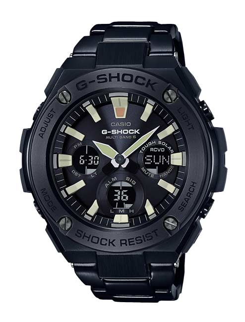 Часы CASIO GST-W130BD-1A Часы CASIO GST-W130BD-1AG-CLASSIC<br>Стильная фешн новинка февраля 2017 из серии <a href=&amp;quot;http://www.g-store.ru/all-gshock/g-shock-gst-g-steel/&amp;quot;>G-STEEL</a>, лаконичные сверхпрочные джишоки на черном стальном браслете с черным корпусом и циферблатом. В начинке у модели: солнечная батарея, радио-синхронизация времени MultiBand 6, автоматическая подсветка и еще более десятка функций.
<br>В этой коллекции дизайн G-SHOCK приближается к классическому образу механических наручных часов, при этом сохранив уникальную джишоковую начинку, что делает эти часы несравнимо прочнее и функциональнее, чем их механические собратья.
<br>Напоминаем, что серия <a href=&amp;quot;http://www.g-store.ru/all-gshock/g-shock-gst-g-steel/&amp;quot;>G-STEEL</a> одна из самых динамично развивающихся во всей линейке G-SHOCK, поэтому вы всегда можете подобрать стальные джишоки на свой вкус и характер.<br>