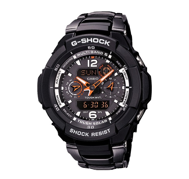 Часы CASIO GW-3500BD-1A Часы CASIO GW-3500BD-1AG-PREMIUM<br>Второе поколение Авиаторов – супер-функциональных джишоков из <a href=&amp;quot;/all-gshock/g-shock-gravitymaster/&amp;quot;>серии GRAVITYMASTER™</a> с корпусом из стали и полимерного пластика с оранжево-белыми деталями циферблата и стрелками, а также стальным браслетом, который добавляет этой модели приятную и весомую тактильность на руке.
<br>
<br>G-SHOCK GRAVITYMASTER™ – это профессиональная серия джишоков, рожденных противостоять стихии воздуха, джишоки данной серии подходят людям, связанным с авиацией и иной деятельностью, где необходимо быстро в движении получать всю информацию с датчиков часов.
<br>На борту защита от воздействия центробежной силы, ударов и вибраций, солнченая батарея, индикация заряда батареи, коррекция времени по радиосигналу и еще более десятка функций.<br>