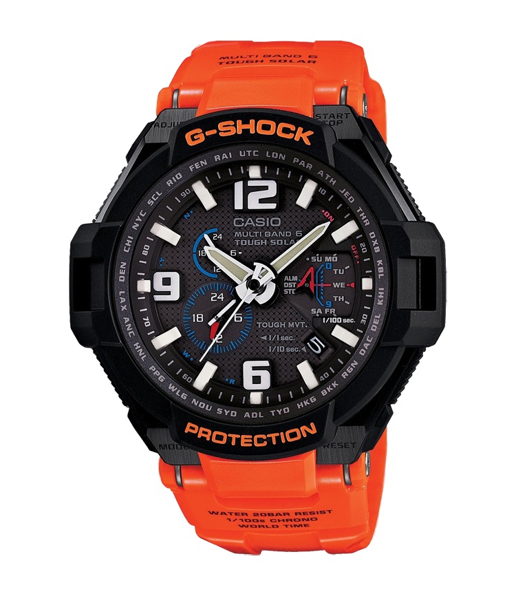 Часы CASIO GW-4000R-4A Часы CASIO GW-4000R-4AG-PREMIUM<br>Черные джишоки из <a href=&amp;quot;/all-gshock/g-shock-gravitymaster/&amp;quot;>серии GRAVITYMASTER™</a> с корпусом из стали и полимерного пластика с ярким оранжевым ремешком. Одна из вершин джишокостроения на сегодня благодаря передовым технологиям в начинке и сверхсовременному дизайну.
<br>
<br>G-SHOCK GRAVITYMASTER™ – это профессиональная серия джишоков, рожденных противостоять стихии воздуха, джишоки данной серии подходят людям, связанным с авиацией и иной деятельностью, где необходимо быстро в движении получать всю информацию с датчиков часов.
<br>На борту защита от воздействия центробежной силы, перегрузок и вибраций, солнечная батарея, коррекция времени по радиосигналу и еще более десятка функций.<br>