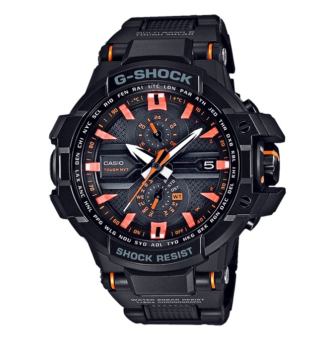Часы CASIO GW-A1000FC-1A4 Часы CASIO GW-A1000FC-1A4G-PREMIUM<br>Черные джишоки с оранжевыми вставками и деталями из <a href=&amp;quot;/all-gshock/g-shock-gravitymaster/&amp;quot;>серии GRAVITYMASTER™</a>, это вершина джишоковых технологий в сверхсовременном дизайном.
<br>G-SHOCK GRAVITYMASTER™ – это профессиональная серия джишоков, рожденных противостоять стихии воздуха. Благодаря защите от перегрузок и идеальному интерфейсу, джишоки данной серии подходят людям, связанным с авиацией и иной деятельностью, где необходимо быстро в движении получать всю информацию с датчиков часов.
<br>
<br>На борту защита от воздействия центробежной силы, перегрузок и вибраций, технология SmartAccess™, компас и коррекция времени по радиосигналу и еще более десятка функций.<br>