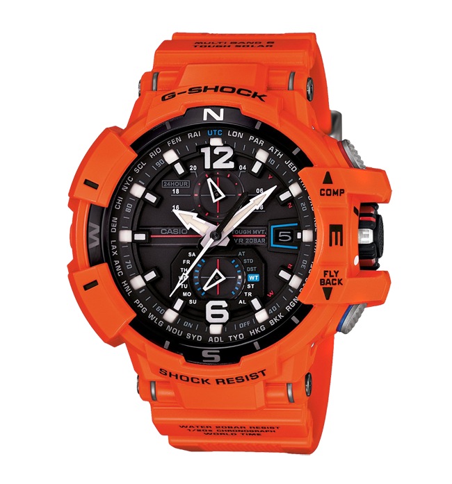 Часы CASIO GW-A1100R-4A Часы CASIO GW-A1100R-4AG-PREMIUM<br>Оранжевые джишоки с черным циферблатом из <a href=&amp;quot;/all-gshock/g-shock-gravitymaster/&amp;quot;>серии GRAVITYMASTER™</a>, это вершина джишоковых технологий в новом ярком цвете.
<br>G-SHOCK GRAVITYMASTER™ – это профессиональная серия джишоков, рожденных противостоять стихии воздуха. Благодаря защите от перегрузок и идеальному интерфейсу, джишоки данной серии подходят людям, связанным с авиацией и иной деятельностью, где необходимо быстро в движении получать всю информацию с датчиков часов.
<br>
<br>На борту защита от воздействия центробежной силы, перегрузок и вибраций, технология SmartAccess™, компас и коррекция времени по радиосигналу и еще более десятка функций.<br>