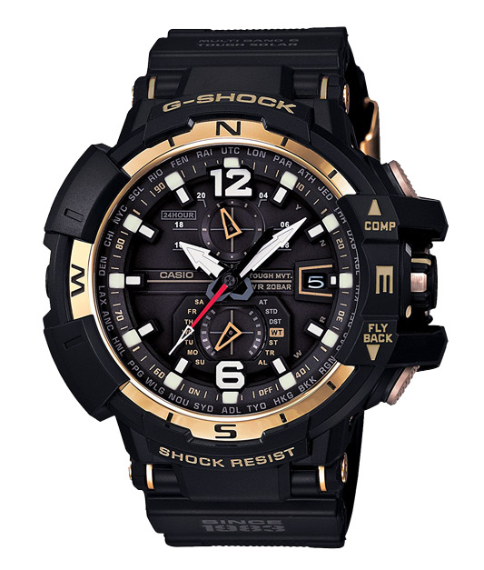 Часы CASIO GW-A1130-1A Часы CASIO GW-A1130-1AG-PREMIUM<br>Лимитированная модель, выпущенная к 30-летию бренда G-SHOCK из <a href=&amp;quot;/all-gshock/g-shock-gravitymaster/&amp;quot;>серии GRAVITYMASTER™</a> в черном корпусе с золотым безелем и деталям циферблата – это вершина джишоковых технологий в сверхсовременном дизайном.
<br>G-SHOCK GRAVITYMASTER™ – это профессиональная серия джишоков, рожденных противостоять стихии воздуха. Благодаря защите от перегрузок и идеальному интерфейсу, джишоки данной серии подходят людям, связанным с авиацией и иной деятельностью, где необходимо быстро в движении получать всю информацию с датчиков часов.
<br>
<br>На борту защита от воздействия центробежной силы, перегрузок и вибраций, технология SmartAccess™, компас и коррекция времени по радиосигналу и еще более десятка функций.<br>