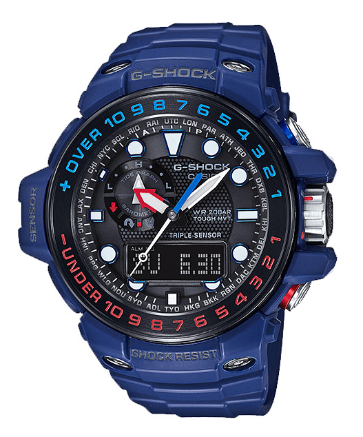 Часы CASIO GWN-1000H-2A Часы CASIO GWN-1000H-2AG-PREMIUM<br>Это большие во всех смыслах джишоки из <a href=&amp;quot;http://www.g-store.ru/all-gshock/g-shock-gulfmaster/&amp;quot;>серии GULFMASTER™</a> выполненные в цвете Dark Blue Navy с яркими красными и бирюзовыми цифрами на черном безеле. Ультрасовременный дизайн, лучшие материалы, передовые технологии.
<br>G-SHOCK GULFMASTER™ – это профессиональная серия джишоков, рожденные противостоять стихии океана. Благодаря суперсовременной начинке, они способны предсказывать погоду и предупреждать о предстоящем ненастье!
<br>Источник энергии этих часов – солнечная батарея, но работоспособность в полной темноте сохраняется до полугода. В этих часах применяется технология Smart Access™, также на борту компас, термометр, барометр и высотомер.<br>