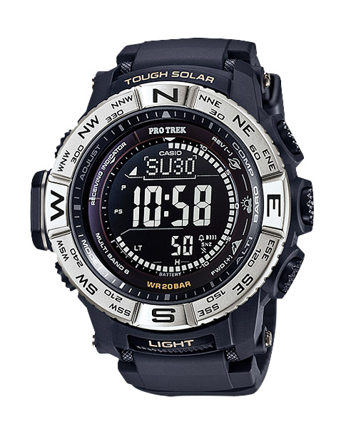 Часы CASIO PRW-3510-1E Часы CASIO PRW-3510-1EPRO TREK<br>Эти черные часы из <a href=&amp;quot;http://www.g-store.ru/all-gshock/protrek-prw-3500/&amp;quot;>серии PRW-3500</a> со стальным безелем, силиконовым браслетом и инверсионным дисплеем - одни из самых совершенных протреков на сегодняшний день! Идеальные часы для туризма, экстрима и путешествий. На борту: термометр, барометр, высотомер и компас. Дополните это неиссякаемой солнечной энергией, радио-синхронизацией, отображением восхода и захода Солнца и водозащитой до 200 метров, - и это лишь половина функций данной модели.<br>