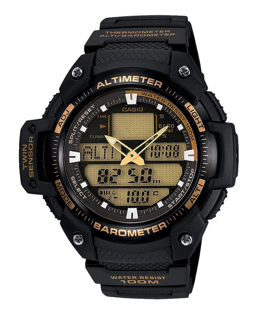 Часы CASIO SGW-400H-1B2 Часы CASIO SGW-400H-1B2PRO TREK<br>Аналого-цифровая модель мужских часов в ударопрочном черном корпусе из полимерного пластика и нержавеющей стали. Оснащены богатым функционалом: цифровым компасом, барометром, высотомером, авто-подсветкой и еще более десятка функций для удобного использования в экстремальных условиях.<br>