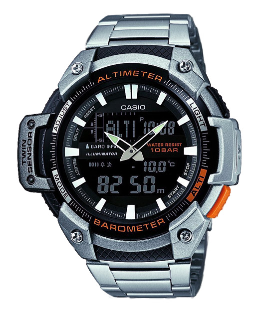 Часы CASIO SGW-450HD-1B Часы CASIO SGW-450HD-1BPRO TREK<br>Спортивные мужские часы с противоударным корпусом из алюминия и пластика на стальном браслете. Оснащены оптимальным количеством функций, среди которых: термометр, барометр и высотомер, которые позволяют эффективно использовать девайс в экстремальных условиях.<br>