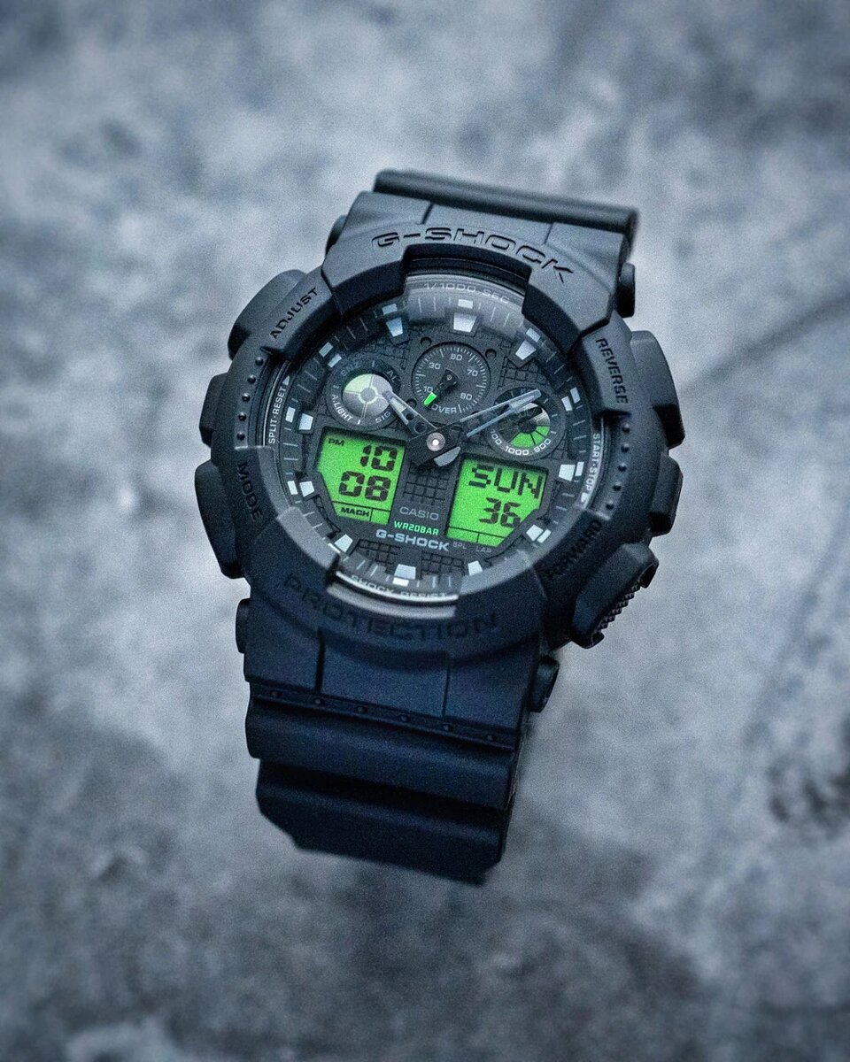 Обзор редкой серии G-Shock Black and Electro Green