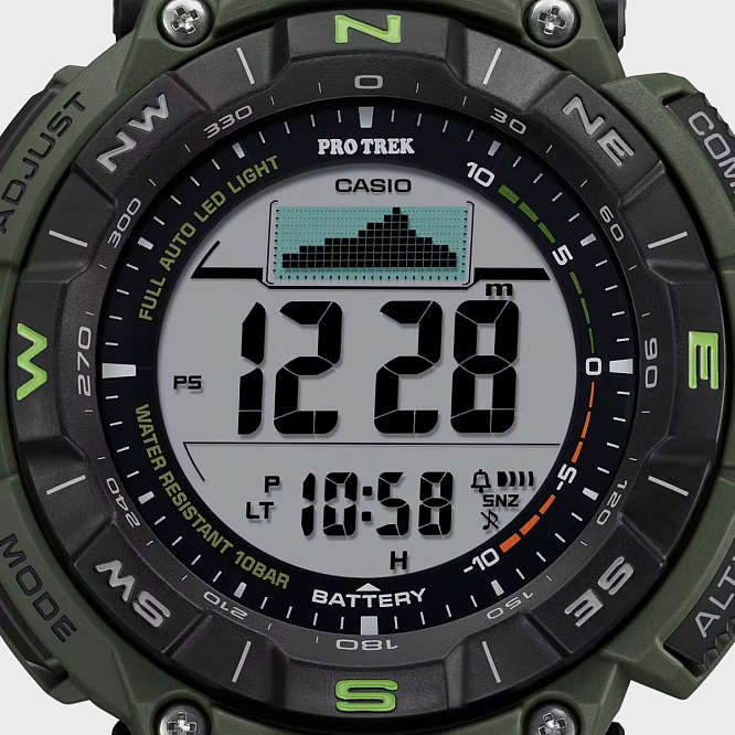 Casio Pro Trek PRG-340B-3E на текстильном ремешке
