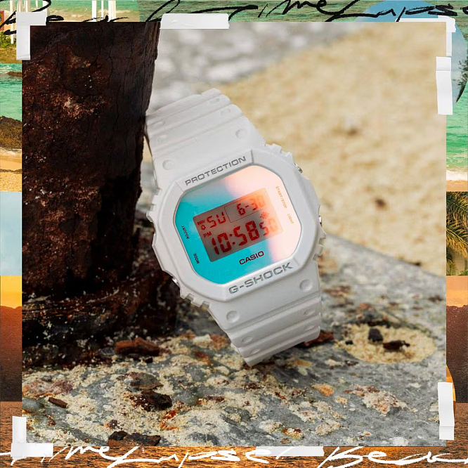 Редкие Casio G-Shock DW-5600TL-7E и летний рассвет