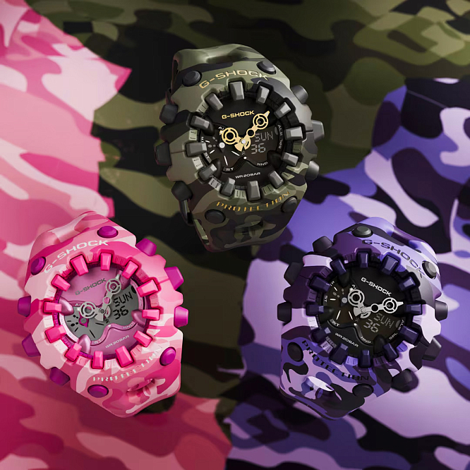 Клубнично-сливочные G-Shock GA-V01CMG-4A