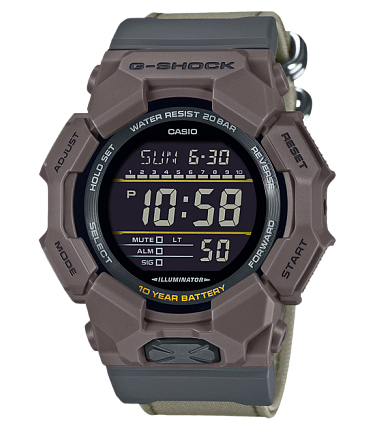 Цифровые G-Shock GD-010CE-5E на ремешке Cordura